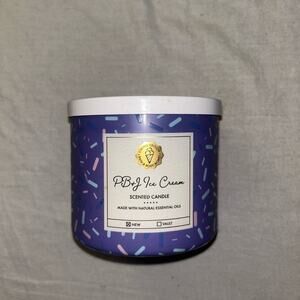 Bath & Body Works Limited Edition PB&J Ice Cream 3-Wick Candle